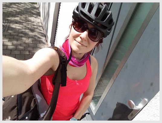 Ab gehts mit dem Mountainbike, gestartet bei den Eltern, gestrandet bei den Großeltern, und dann ab nach Hause!